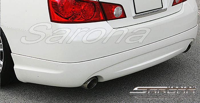 Custom Infiniti M45 Rear Add-on  Sedan Rear Lip/Diffuser (2006 - 2007) - $450.00 (Part #IF-004-RA)
